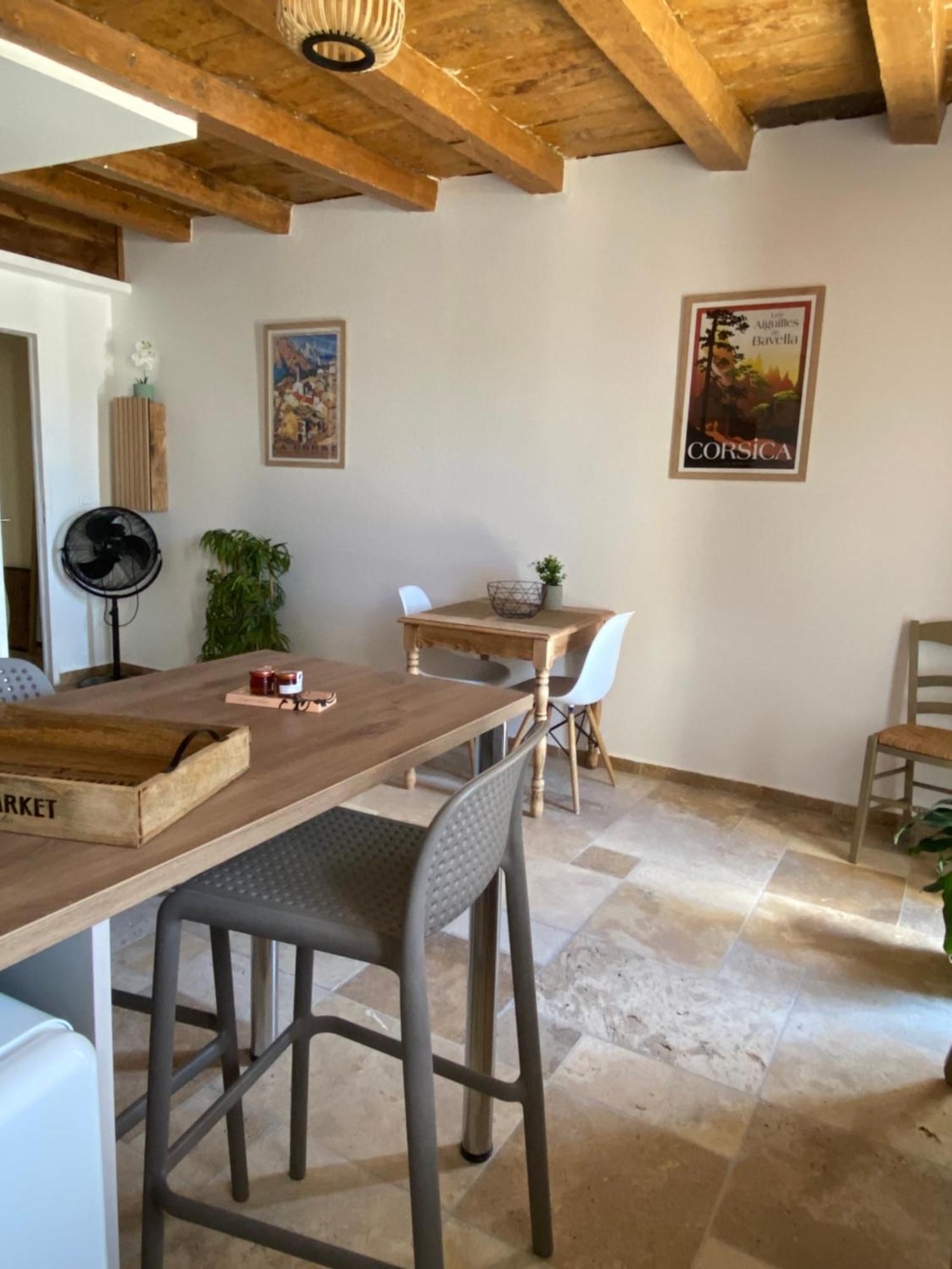 Tres Beau Studio Avec Terrasse Zonza Bagian luar foto